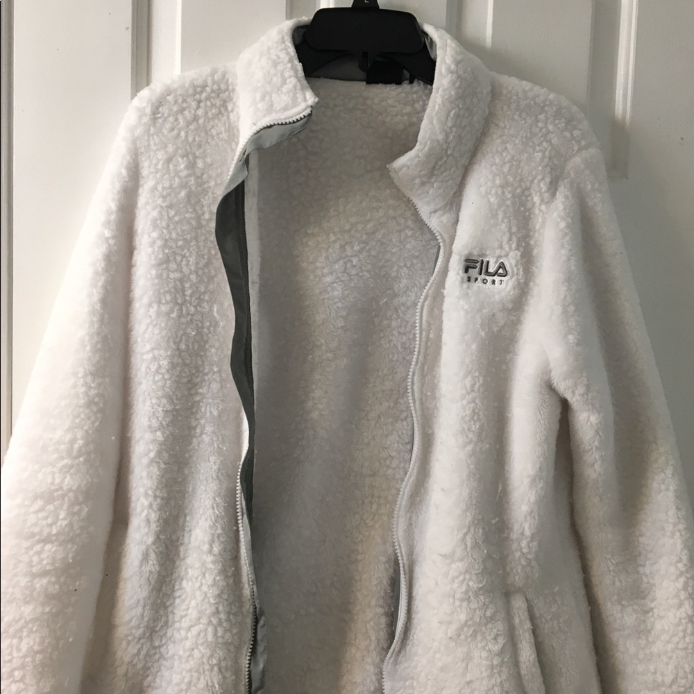 Furry FILA White Jacket